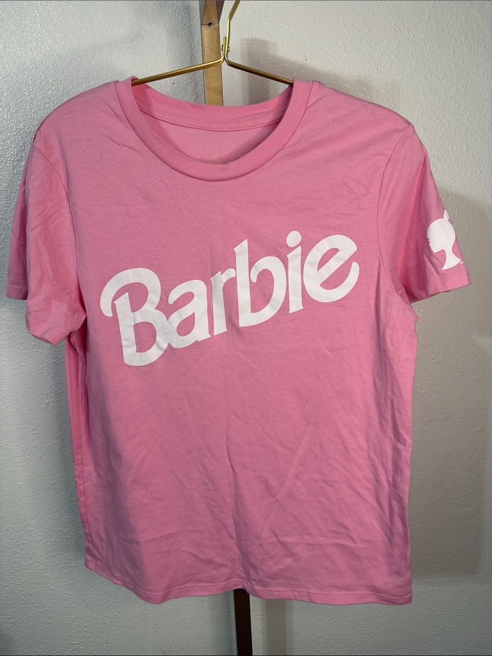 Barbie Pink Short Sleeve Logo Tee- Medium